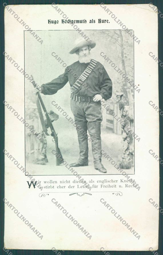 Anglo Boer War Transvaal Knecht REPAIRED CORNER postcard cartolina KS3485 – fronte