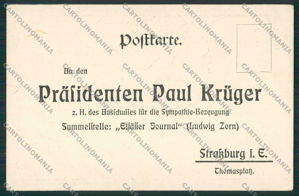 Anglo Boer War Transvaal Art Nouveau postcard cartolina KS3504 – retro