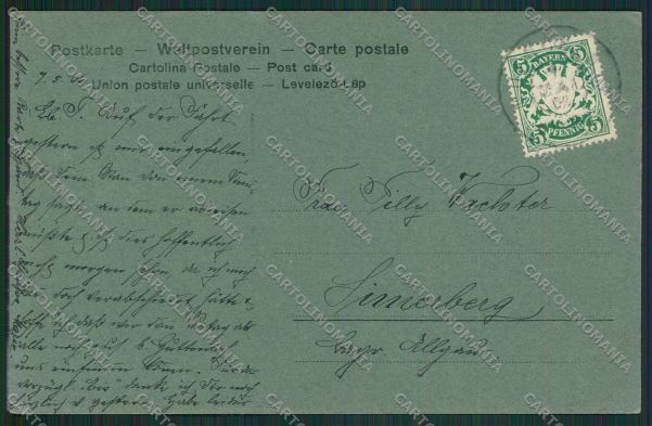 Artist Frog Child fantasy postcard cartolina KS3576 – retro