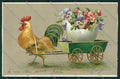 Artist Rooster Easter relief postcard cartolina KS3661 – fronte