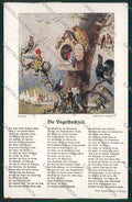Artist House Bird Owl Woodpecker Hoopoe Broch postcard cartolina KS3677 – fronte