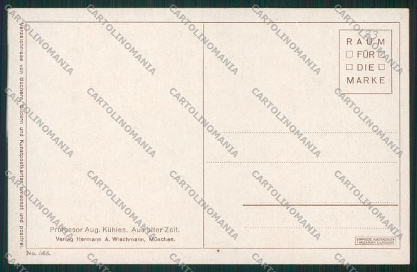 Artist Horse Carriage Kuhles postcard cartolina KS3683 – retro