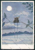 Artist Mouse Moon Fred Lampe FG postcard cartolina KS3688 – fronte