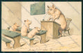 Artist Pig School postcard cartolina KS3739 – fronte