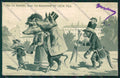 Artist Dressed Pig Monkey relief PIN HOLE postcard cartolina KS3750 – fronte