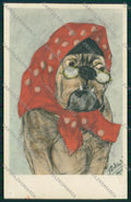 Artist Dressed dog Pankratz postcard cartolina KS3789 – fronte