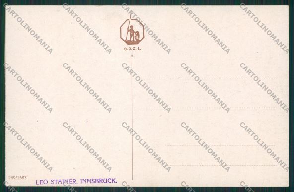 Artist Dressed Dachshund English Bulldog dog postcard cartolina KS3795 – retro