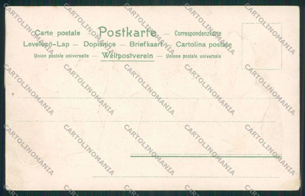 Artist Dressed Puddle dog relief postcard cartolina KS3799 – retro