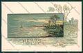 Artist Season Autumn art nouveau postcard cartolina KS3807 – fronte