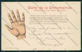 Artist Chiromancy Hand Fortune telling palm postcard cartolina KS3816 – fronte