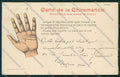 Artist Chiromancy Hand Fortune telling palm postcard cartolina KS3818 – fronte