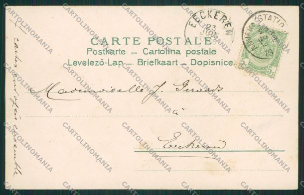 Artist Chiromancy Hand Fortune telling palm postcard cartolina KS3821 – retro