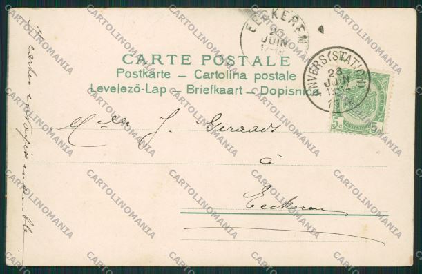 Artist Chiromancy Hand Fortune telling palm postcard cartolina KS3823 – retro