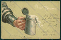 Artist Beer Hand art nouveau postcard cartolina KS3827 – fronte