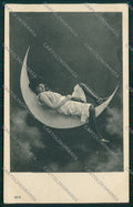 Risque Lady paper moon postcard cartolina KS3839 – fronte