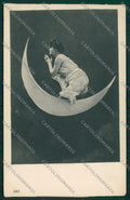Risque Lady paper moon postcard cartolina KS3858 – fronte
