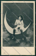 Risque Lady paper moon postcard cartolina KS3861 – fronte