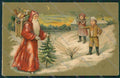 Santa Claus relief Christmas postcard cartolina KS3943 – fronte