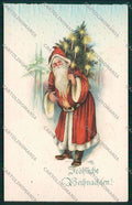 Santa Claus relief Christmas postcard cartolina KS3945 – fronte