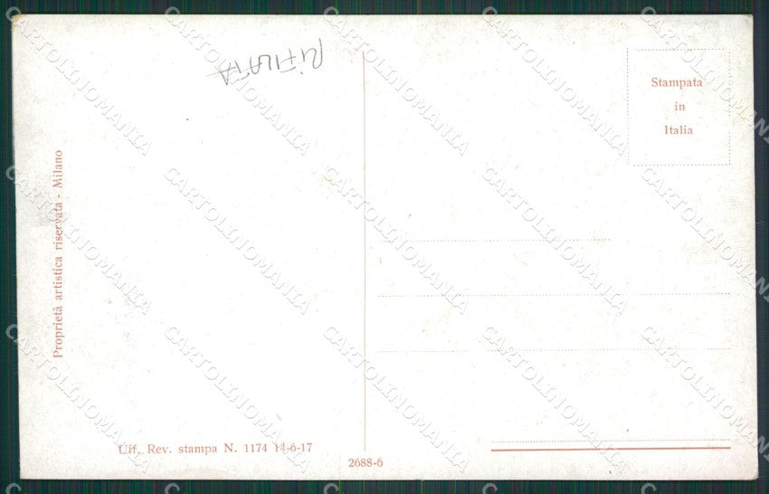 Guerzoni Glamour Fashion Lady Art Deco serie 2688 postcard cartolina KS4052 – retro