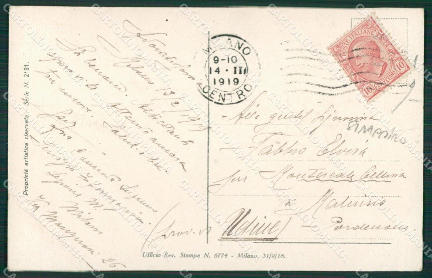 Law Ludson Glamour Fashion Lady Hat Deco TEAR postcard cartolina KS4234 – retro
