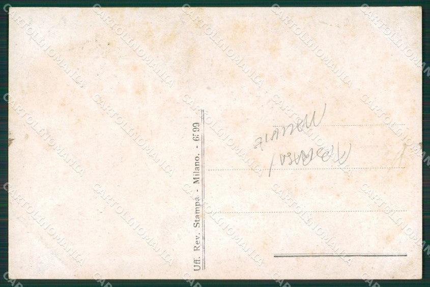 Franceschi Glamour Lady Hat Deco ABRADED SPOT postcard cartolina KS4276 – retro