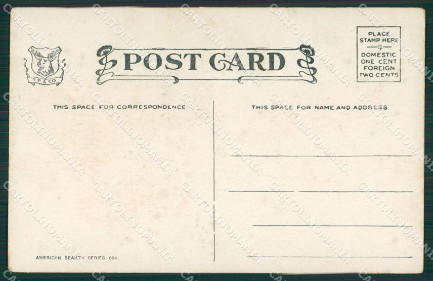 Glamour Fashion Lady Hat Art Deco postcard cartolina KS4362 – retro