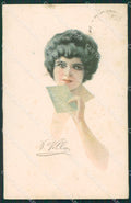 Villa Glamour Fashion Lady Art Deco postcard cartolina KS4414 – fronte