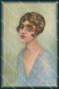 Bettinelli Glamour Fashion Lady Art Deco postcard cartolina KS4448 – fronte