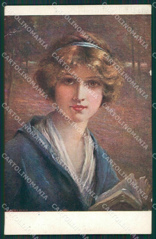 Kavel Glamour Fashion Lady Art Deco postcard cartolina KS4484 – fronte