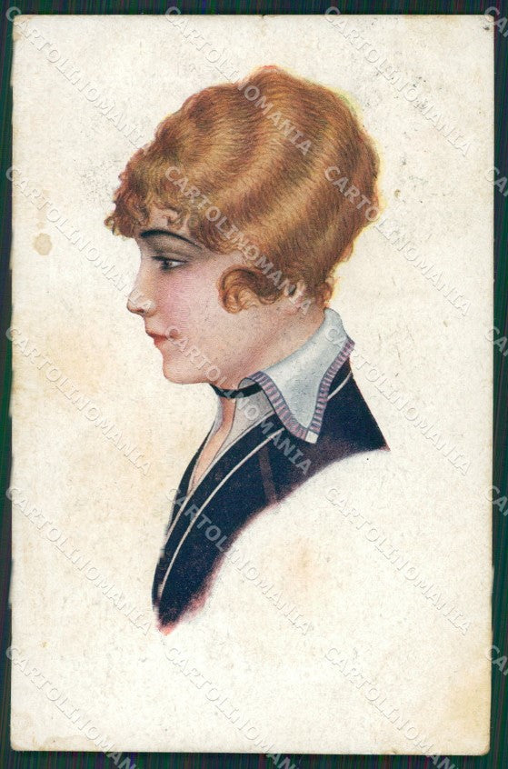 Glamour Fashion Lady Art Deco postcard cartolina KS4536 – fronte
