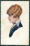 Glamour Fashion Lady Art Deco postcard cartolina KS4536 – fronte