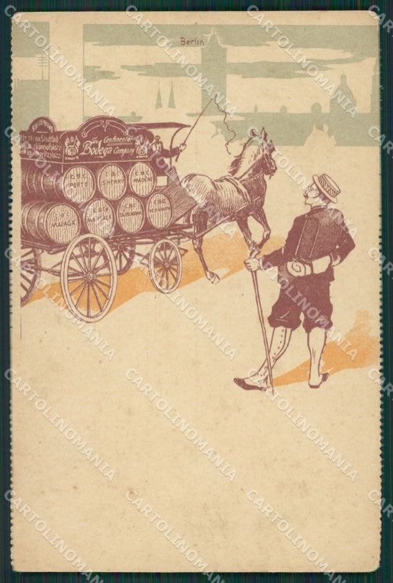 Horse Continental Berlin Advertising postcard cartolina KS4654 – fronte