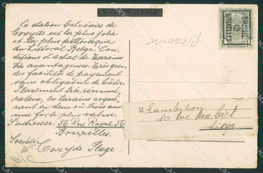 Horse Bruxelles Advertising CREASES postcard cartolina KS4655 – retro