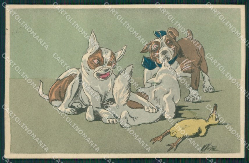 Norfini French Bulldog Dog postcard cartolina KS4684 – fronte
