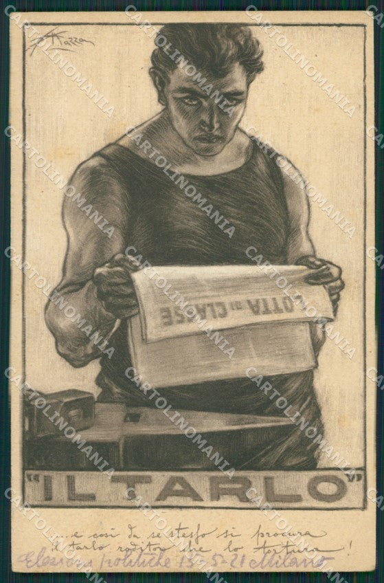 Mazza Giornale Il Tarlo Political postcard cartolina KS4719 – fronte