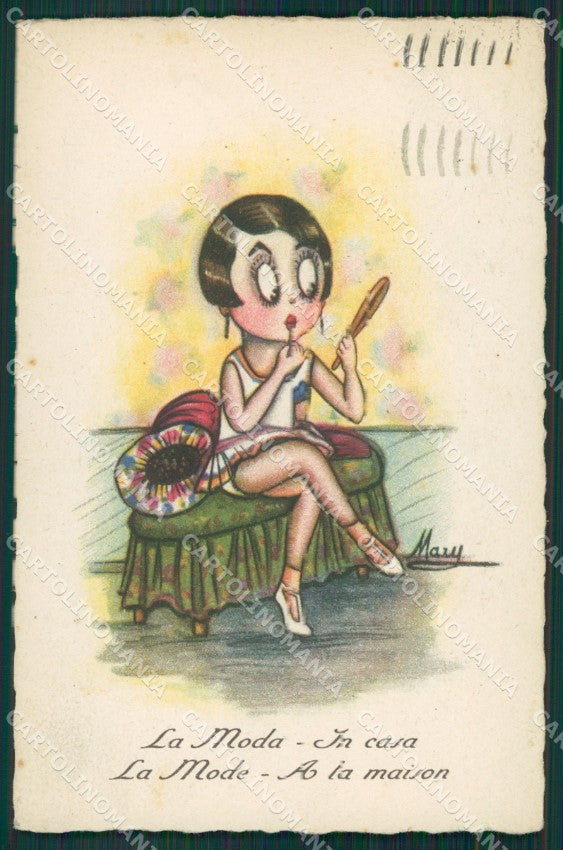 Mary Make Up postcard cartolina KS4724 – fronte