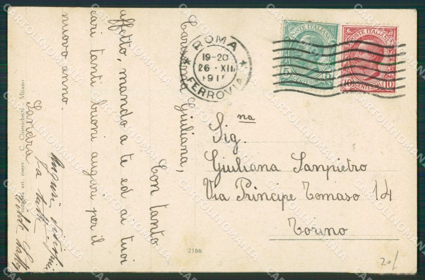 Artist Bertiglia Children Make up postcard cartolina KS4768 – retro