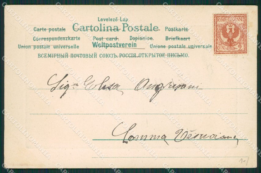 Artist Dog Puppies postcard cartolina KS4836 – retro