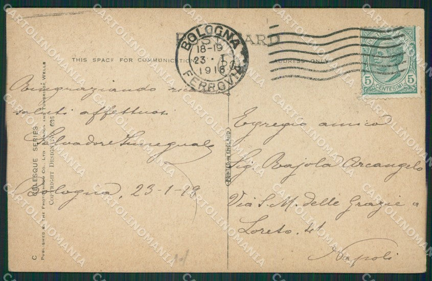 Artist Labrador dog postcard cartolina KS4842 – retro
