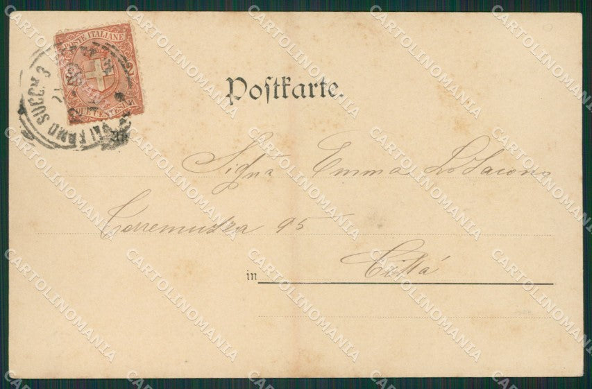 Artist Art Nouveau Theo Stroefer's Pallas Athene postcard cartolina KS4900 – retro