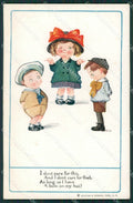 Artist Wiederseim Children postcard cartolina KS4919 – fronte