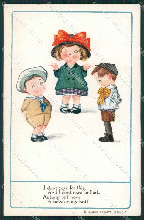 Artist Wiederseim Children postcard cartolina KS4919 – fronte