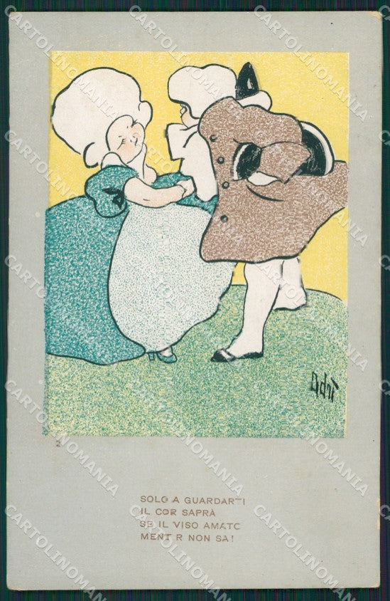 Artist Adrì Children Bambini UNGLUED serie 1091 postcard cartolina KS4958 – fronte