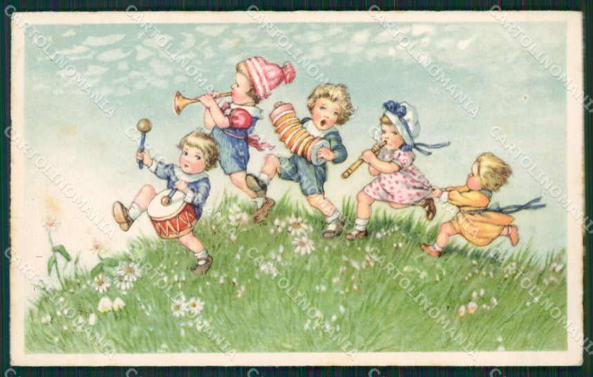 Artist Children Bambini Music Band Pittius postcard cartolina KS5008 – fronte