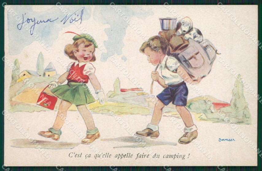 Artist Children Bambini postcard cartolina KS5009 – fronte