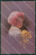 Artist Knoefel Girl Bambini postcard cartolina KS5016 – fronte