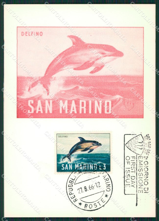 Repubblica San Marino Maximum Delfino FG postcard cartolina KS5122 – fronte