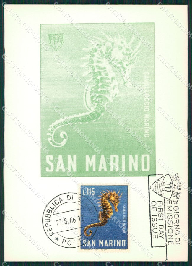 Repubblica San Marino Maximum Cavalluccio Marino FG postcard cartolina KS5123 – fronte