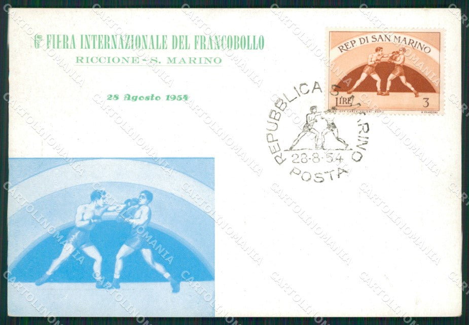 Repubblica San Marino Maximum Sport Pugilato Box FG postcard cartolina KS5125 – fronte